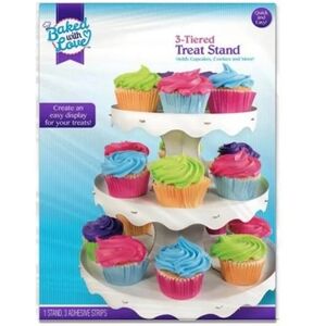 Baked with Love 3 Tiered Treat Cupcake Stand